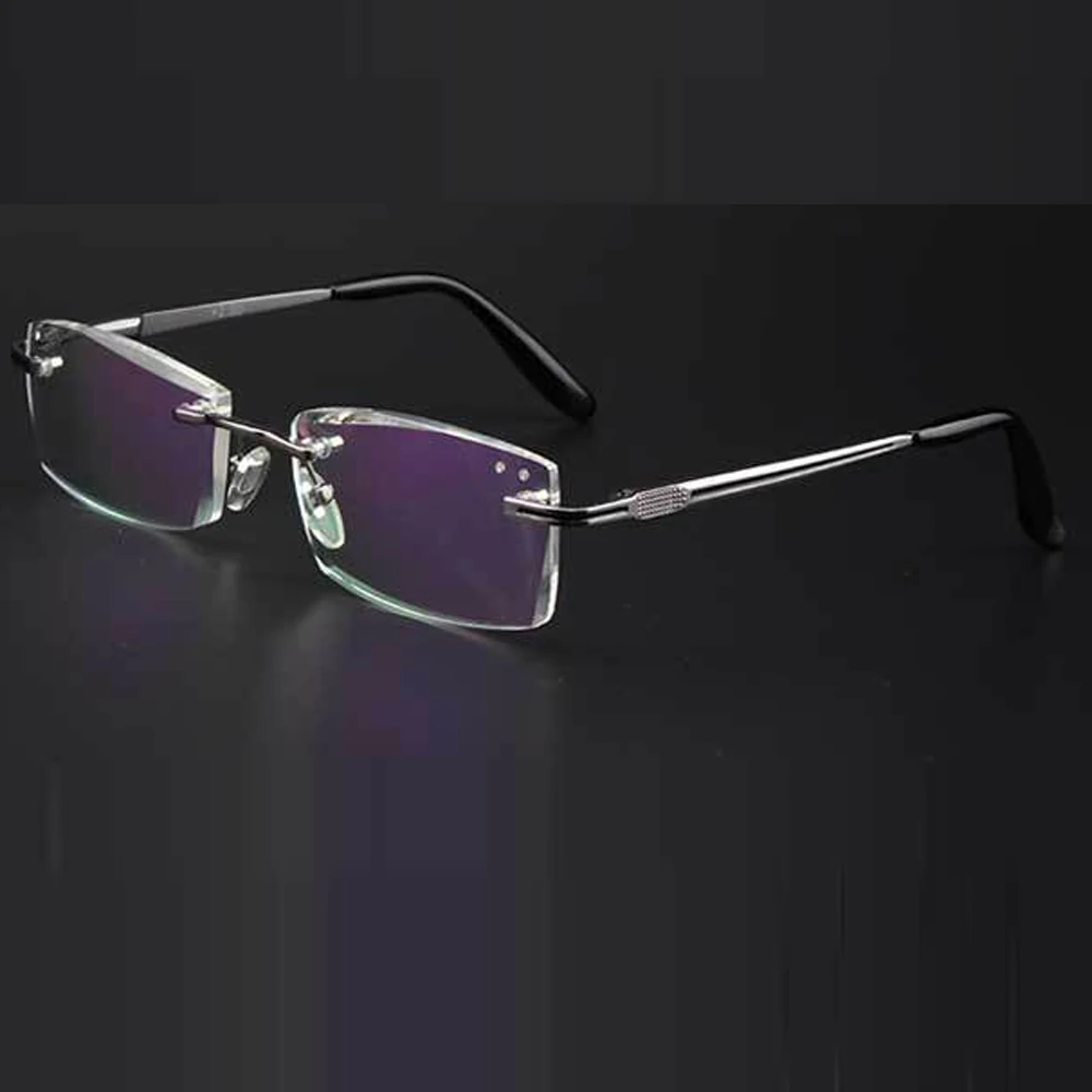 

2019 = Clara Vida Luxury Diamond Cutting For Edges Ultra Light Rimless Reading Glasses With Case +1 +1.5 +2 +2.5 +3 +3.5 +4