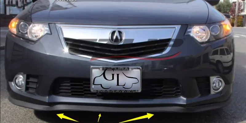 Бампер для Acura TSX 2003 ~ 2015 губы/передний спойлер фанатов Верхняя передача настройка
