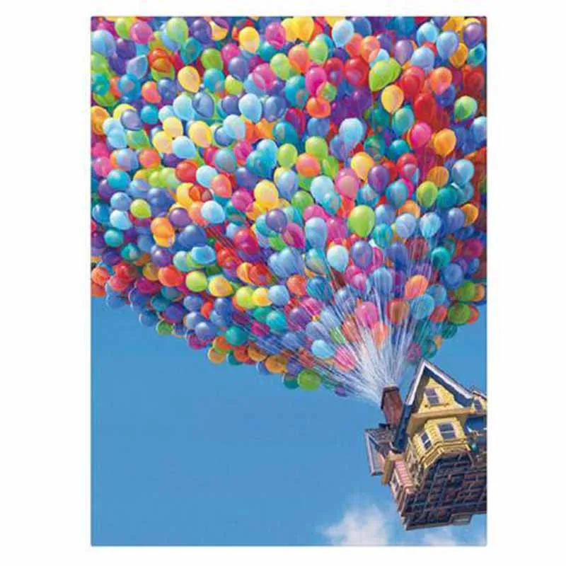 

Home Decoration Art Diy 5d Diamond Painting Cartoon Movie Up Hot Air Balloon Cross Stitch Resin Diamond Embroidery Mural Decor
