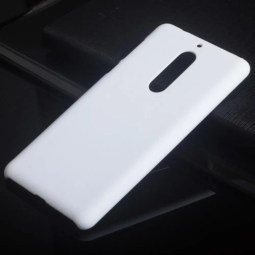 Матовая Пластик Coque 5.5For Nokia 5 чехол для Nokia 5 Nokia5 двойной телефона чехол-лента на заднюю панель - Цвет: White