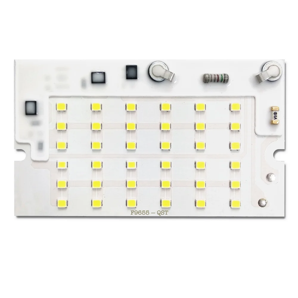 30 шт./лот LED 2835 SMD чип 10 Вт 20 50 100 AC220V умный IC драйвер световые бусины для DIY прожектор