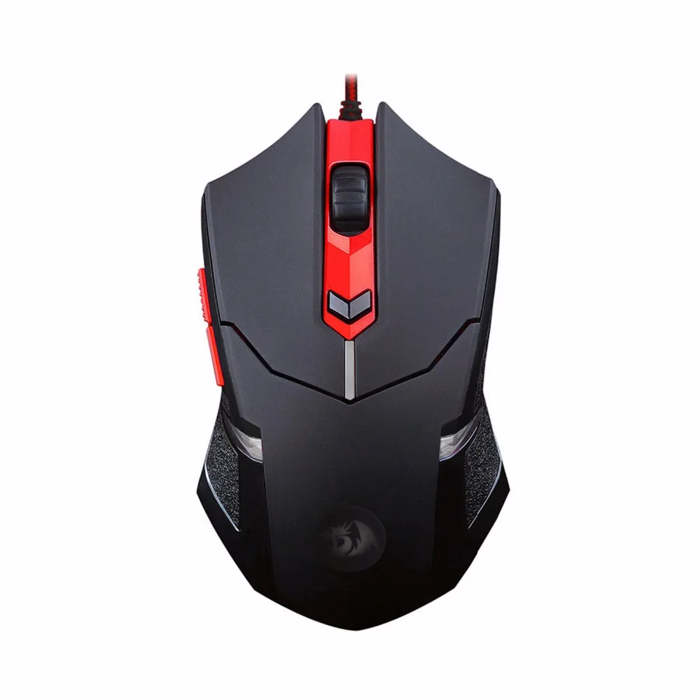 Redragon M601 Gaming Mouse with Side Buttons LED Backlit Adjustable Ergonomic Gamer Mice 3200DPI 8 built-in weights | Компьютеры и