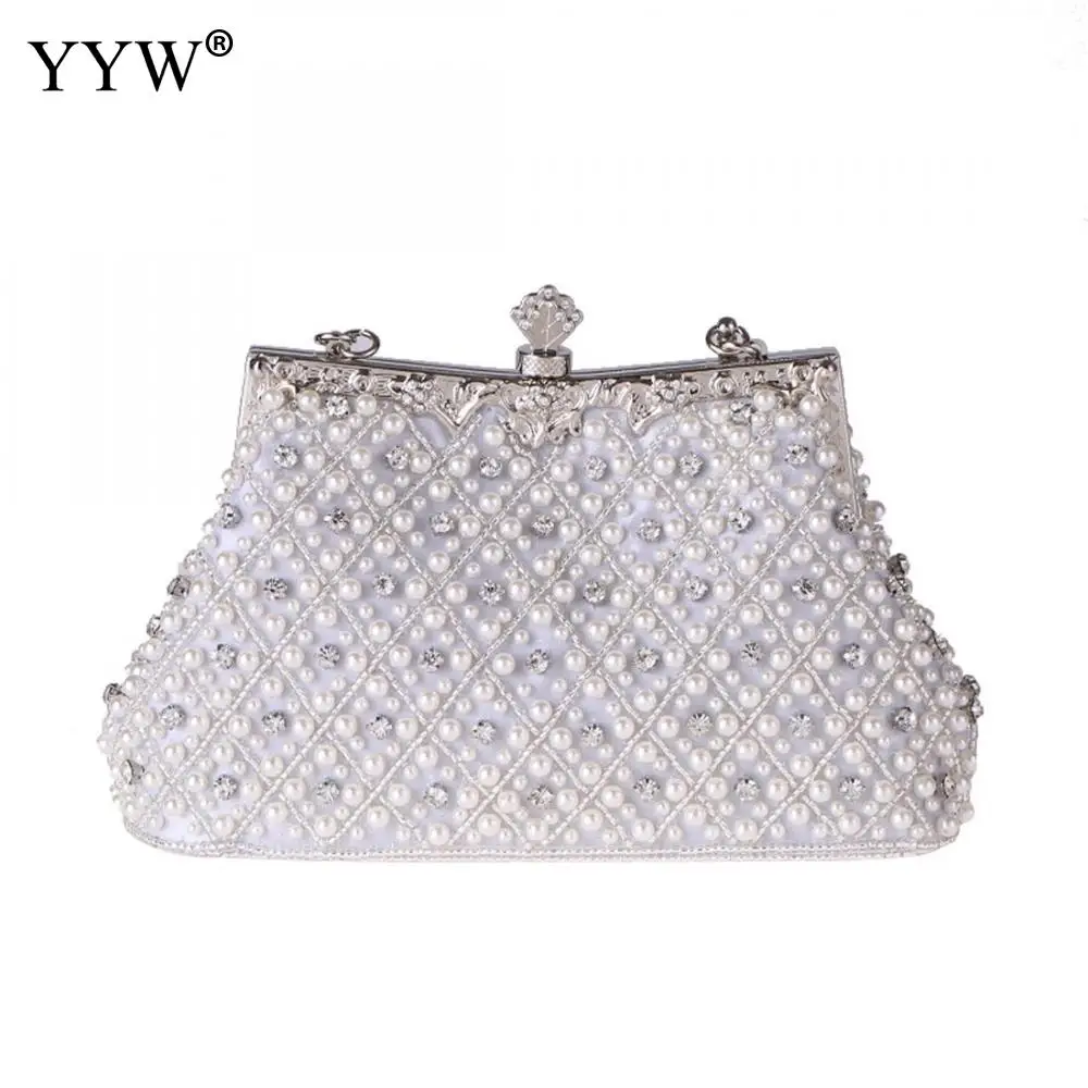 Белые вечерние сумки женские клатчи свадебные сумочки свадебная кружевная