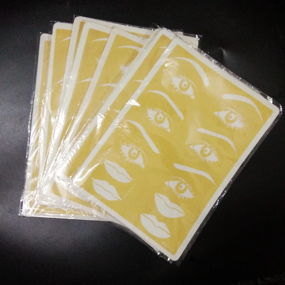 

Free Shipping 10pcs Eyebrow Eyes Lip Tattoo Practice Skin High Quality Silicone Fack Skin For Permanent Makeup
