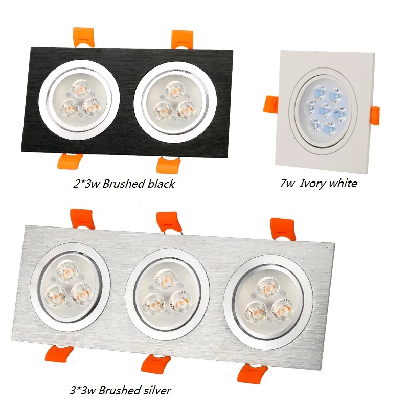 LED3W ~ 21 Вт Высокая мощность одна осветительная головка двойной головкой три