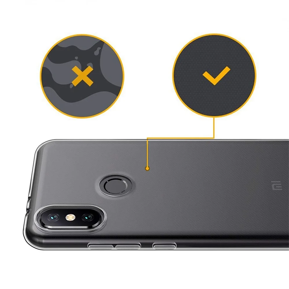 Case For Xiaomi Mi 8 SE A1 A2 5S 5C 5X 6 6X Note 3 Mix 2 2S Redmi S2 6A 5 5A 4 4X Plus Lite Clear TPU Phone Cover |