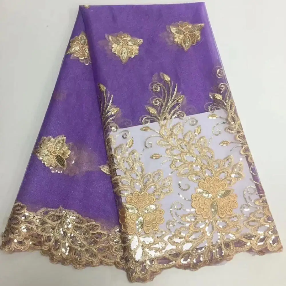 

African lace Florals Pattern 120 cm width fabric for Special occasions sold by the 5Yard