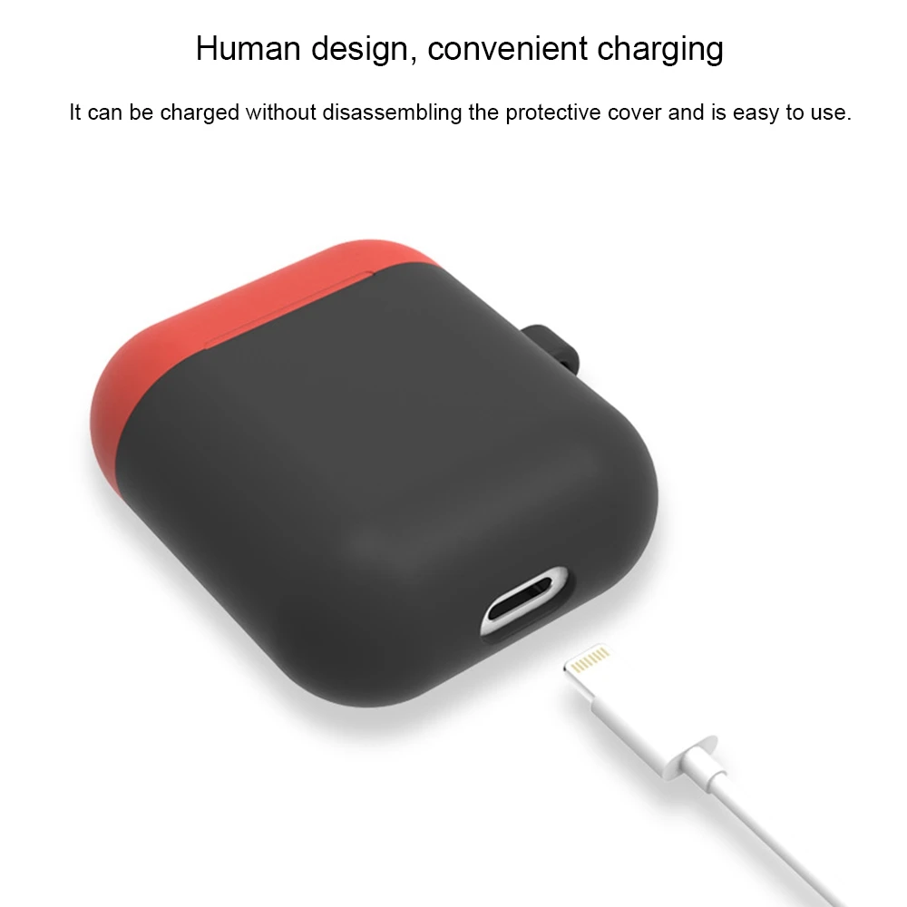 Силиконовый наушник чехол для i7 TWS AirPods крышки корпуса противоударный защитный