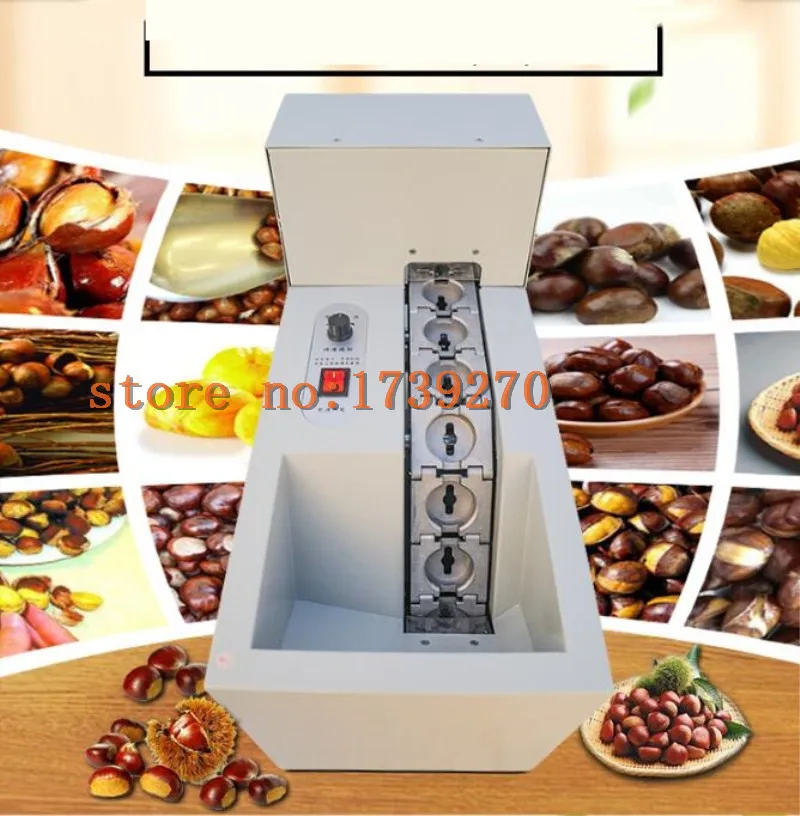 

New generation Single chain chestnut cutting machine ,full automatic chestnut mouth opening machine,nuts tapping machine