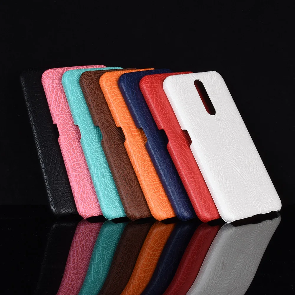 

Oppo F11 Case Oppo F11 Retro PU Leather Crocodile Skin Hard Protective Back Cover For Oppo F11 CPH1911 CPH1913 Phone Fitted Case