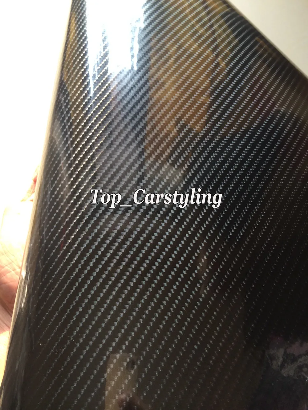 2 рулона/лот 6D Глянец углеродного волокна винил для автомобиля обертывание