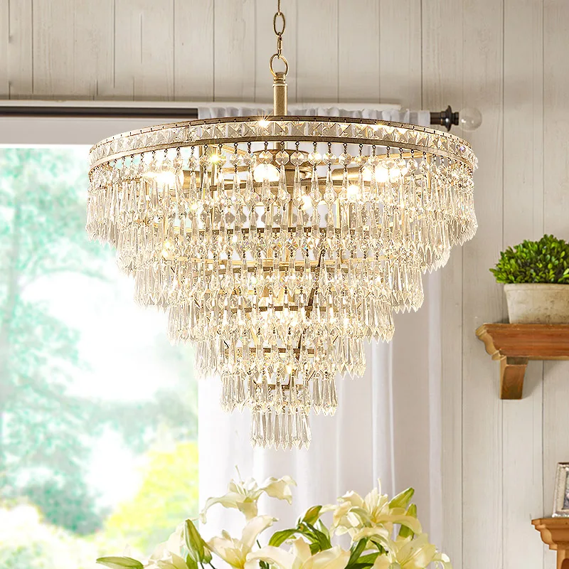 Хрустальная люстра K9 в современном американском стиле круглый дизайн Подвесная