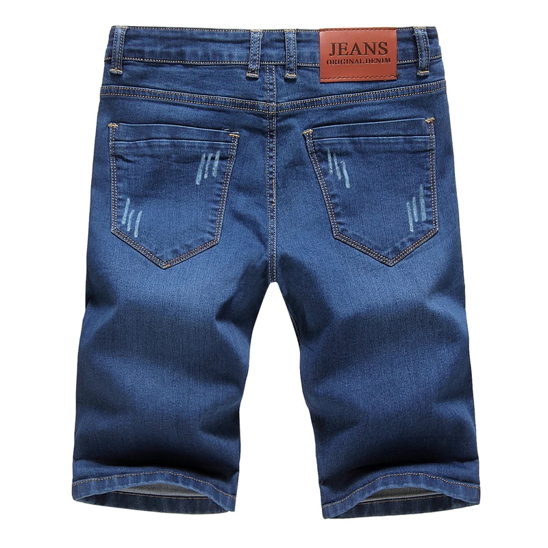 LONMMY Casual Shorts mens hip hop skinny slim fit Hole jeans shorts men clothing Fashion Denim blue New 2018 Summer Мужская одежда