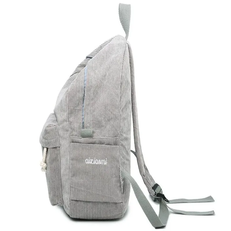 Рюкзак женский Нейлоновый модная однотонная сумка с мягкими ручками школьный