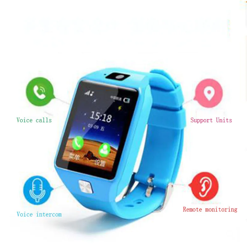 Детские Смарт-часы Dz09 с поддержкой SIM-и TF-карт для Android и iOS часы телефона пошаговым