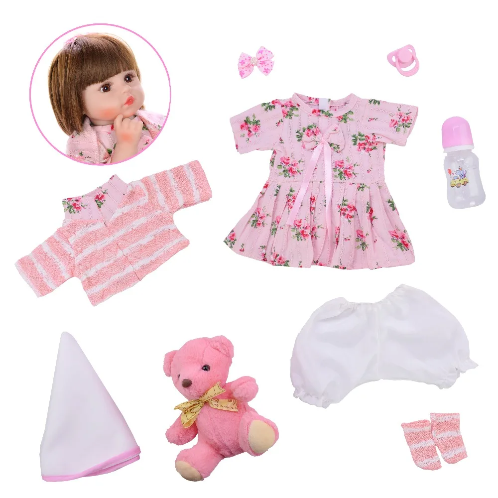 KEIUMI Новое поступление 18 дюймов реалистичные Reborn Baby Doll мягкий силиконовый 46 см как настоящие детские игрушки для детей Рождество подарки на день рождения