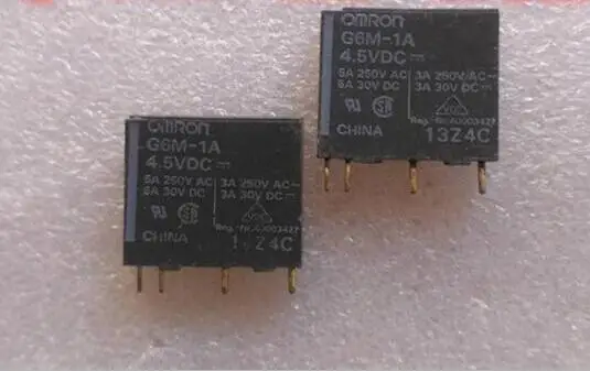Горячая новинка реле G6M 1A 4.5VDC 4.5V G6M1A 4 5 V DC4.5V DIP4 10 шт./лот|Реле| |
