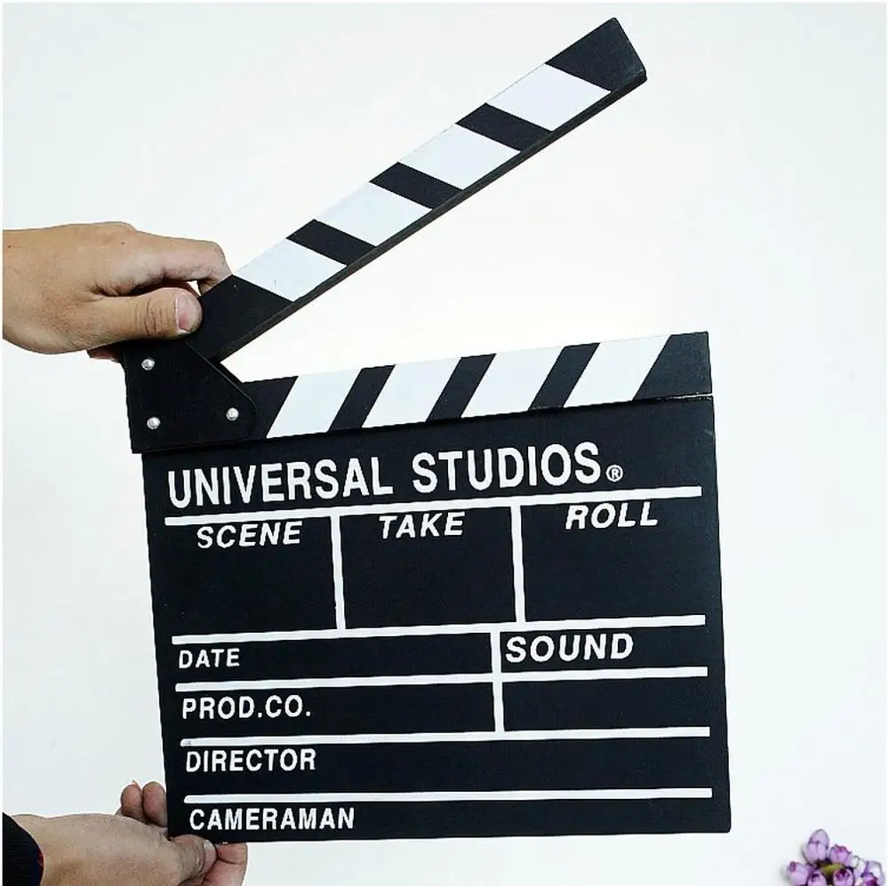 Woodon klapperboard реквизит для видеосъемки ТВ кино грифельная доска 20x20x1 5 см лидер