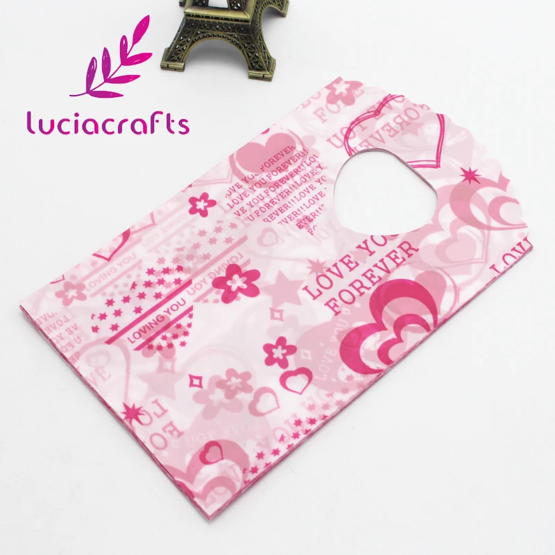 Распродажа! Lucia craft 25 шт./лот 9*15 см случайный узор хозяйственные сумки мини пластиковые подарочные пакеты для подарка на день рождения посылка H1006