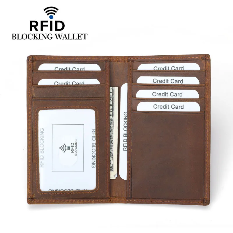 RFID Блокировка натуральная кожа мужской держатель для карт мужской чехол для кредитных карт сумка для банковских ID карт Роскошный кошелек высокое качество Porte Carte