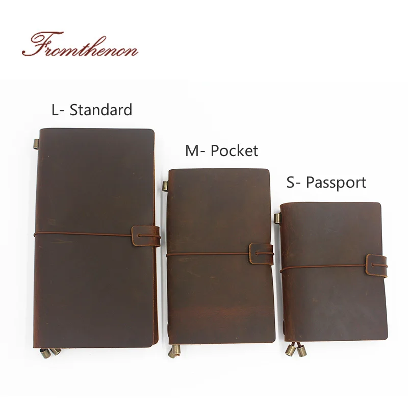 Винтажный дневник путешественника ручной работы журнал из натуральной воловьей