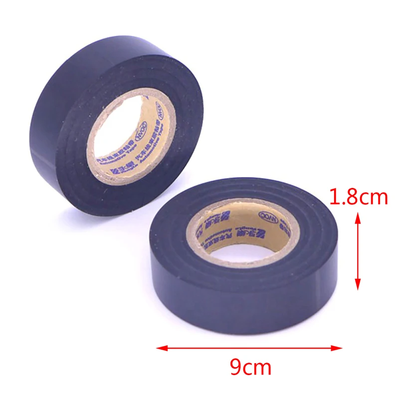 

Black PVC Electrical Tapes Flame Retardent Insulation Adhesive Tape DIY Electrical Tools 18mmx25m