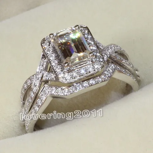 Женское кольцо и обручальное с фианитами 3 карата 10 карат | Украшения аксессуары