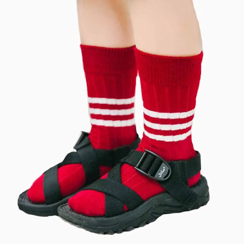 

New children sport socks stripe kids cotton boys girls fashion bars socks