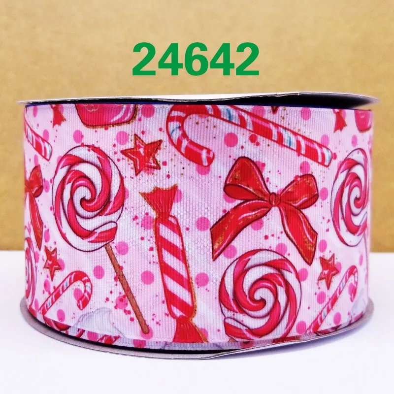 24642 50 двор мультфильм печатных grosgrain ленты 24643 - Цвет: 24642
