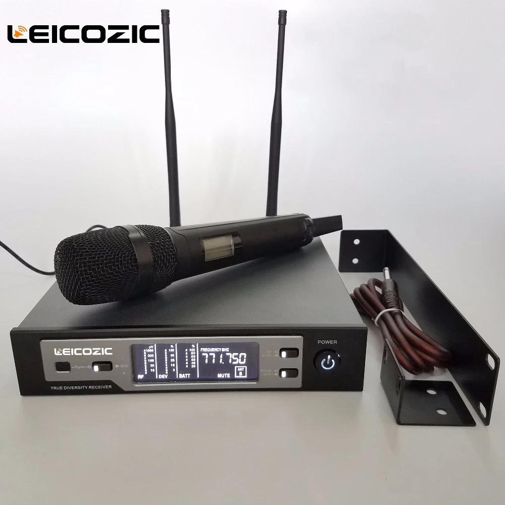 Leicozic SKM9100 беспроводной микрофон сценический 615-655/790-820 МГц Ручной беспроводной микрофон профессиональный microfono микрофон беспроводной