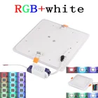 RGB-Панель Светодиодная, 6 Вт, 9 Вт, 16 Вт, 24 Вт, ультратонкая, с пультом дистанционного управления