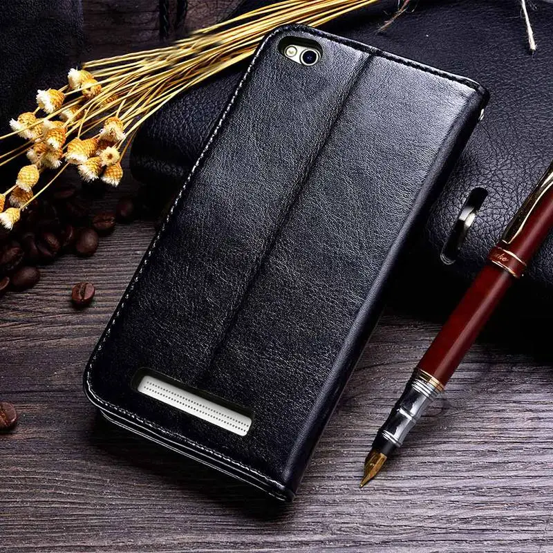 Business Case For Xiaomi Redmi 4A Cases Cover Flip Wallet Conque 5.0 Inch Leather TOMKAS |
