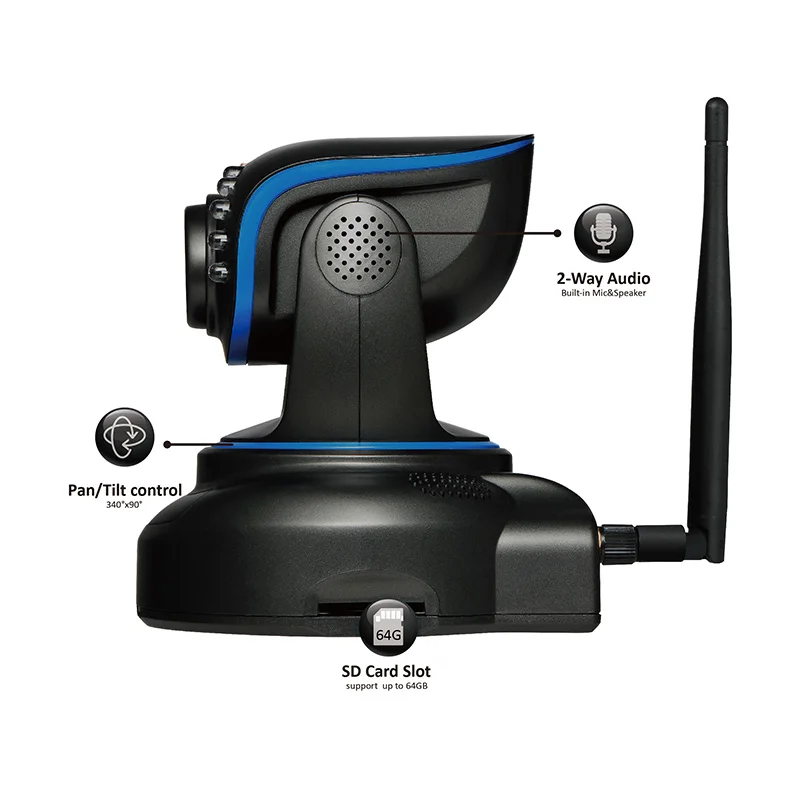 WansView 1080 P Беспроводной IP Камера панорамирования/наклона Wi-Fi ip-безопасности