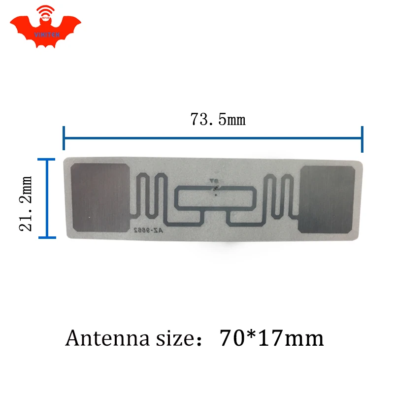 UHF rfid метка наклейка Alien 9662 влажная инкрустация 915mhz868mhz 860 960MHZ Higgs3 EPC 6C 20 шт.