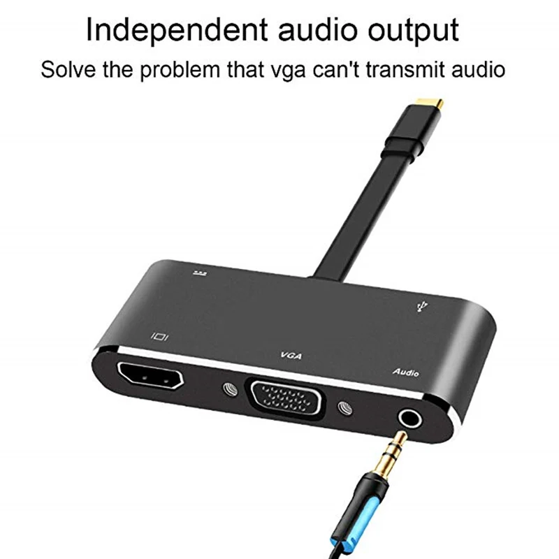 Переходник usb-c/HDMI для Nintendo Switch переходник Type-C в HDMI + VGA аудио кабель USB 3 0 MacBook Pro/Smasung
