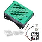 Чехол для Raspberry Pi 3, алюминиевый теплоотвод, металлический корпус, чехол для RPI 3 Raspberry Pi 3 Model B, охлаждающий вентилятор, теплоотвод