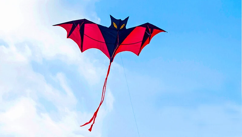 bat воздушный змей линии нейлоновая ткань Рипстоп на открытом воздухе игрушки Воздушные Змеи для взрослых aquilone Катушка Сумка parafoil птица kiteboard