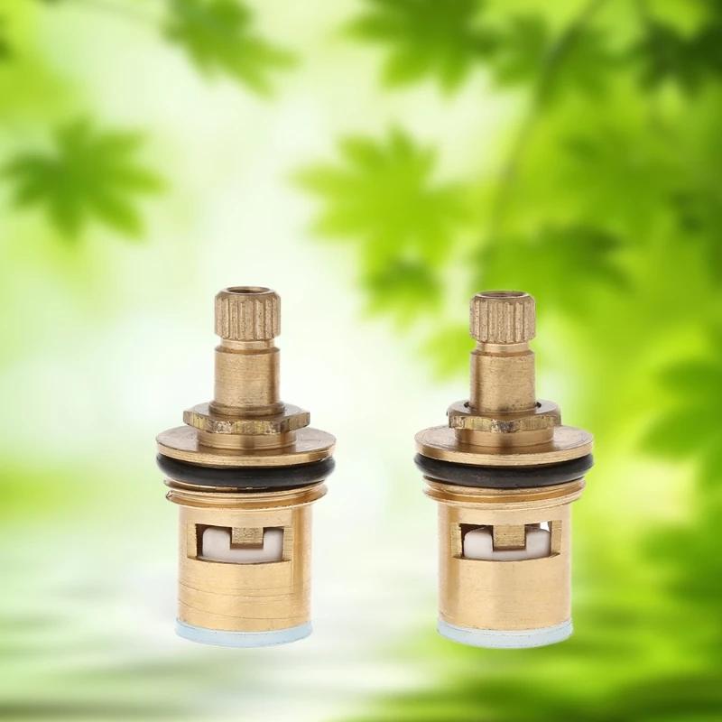2 шт. кран Замена латунь 1/4 поворота G1/2 &quotКерамический дисковый картридж горячий