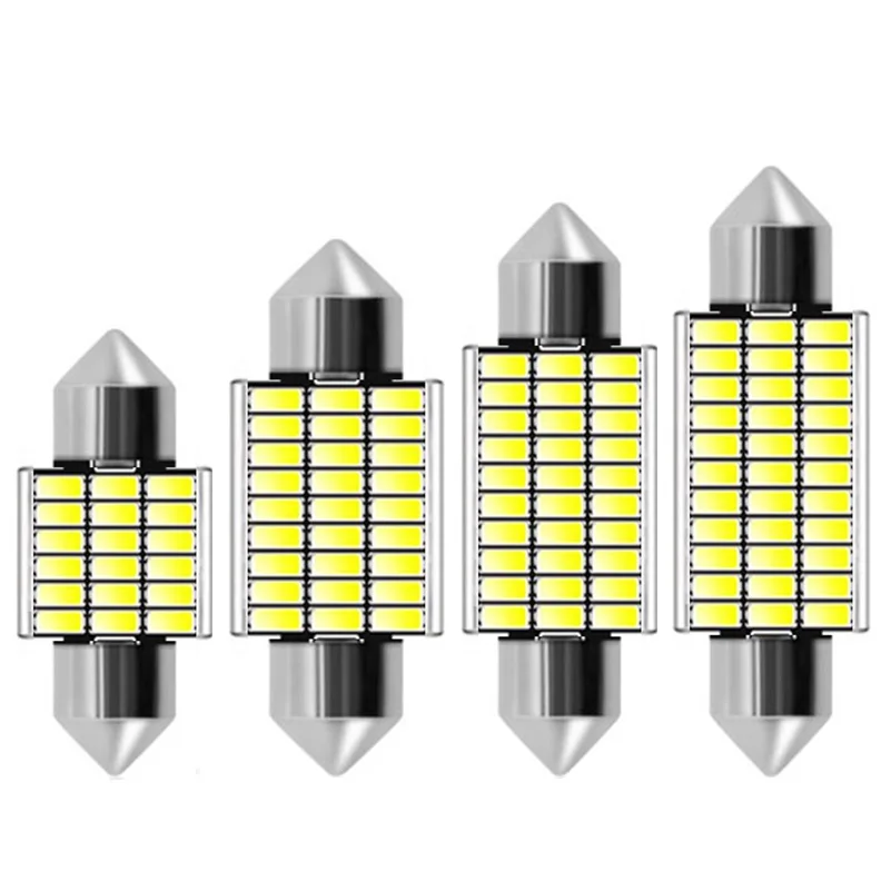 31 мм 36 39 42 гирлянда C5W C10W Светодиодная лампа 18 27 30 33 Smd 4014 Canbus без ошибок для салона