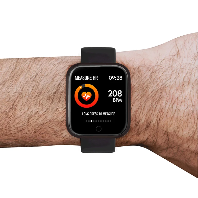 KIWITIME Smart Watch P70 Sports Bracelet Fitness Heart Rate Blood Pressure Monitor Women Smartwatch for Apple iPhone iOS Android