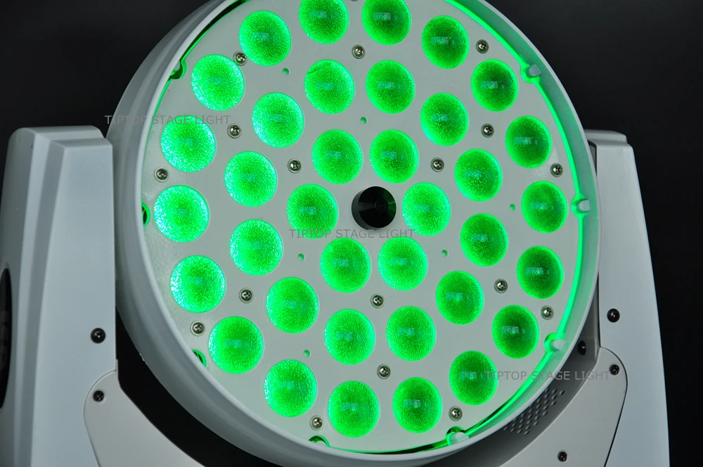 Белый корпус 2 шт./лот 36x10 Вт масштабируемый светодиодный движущийся головной