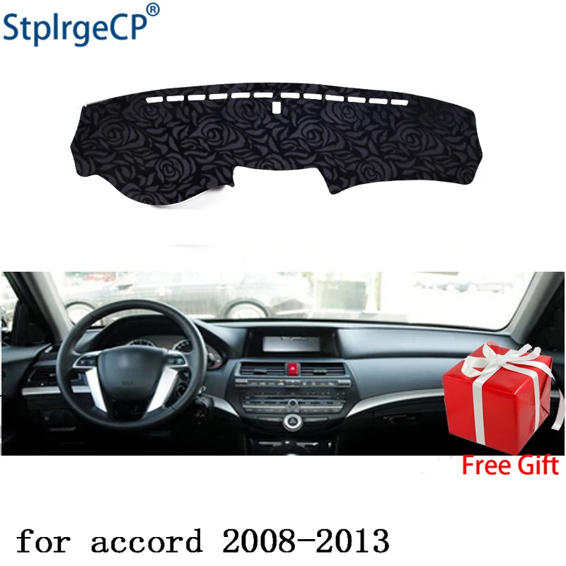 

Latest Rose Pattern Non-slip Car Dashboard Cover Dash Mat Pad DashMat ANti-UV Car Sticker for Honda accord 2008-2013 Car Styling