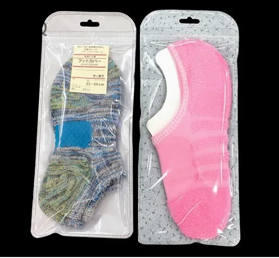 Белый прозрачный пластиковый мешок ziplock 100 шт./лот упаковка для носков сумка с