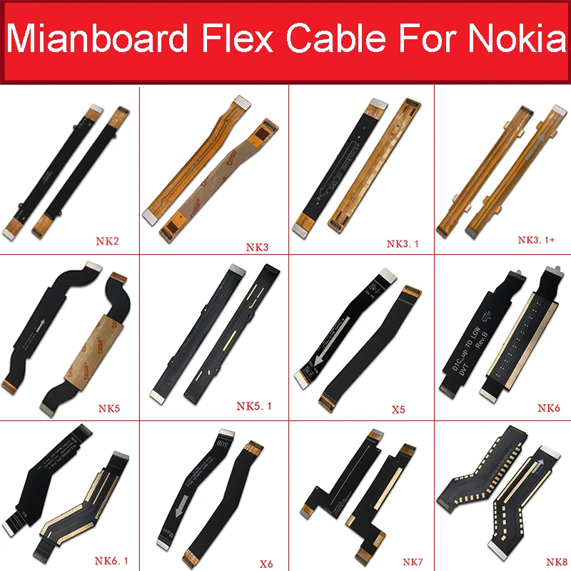 Главный Разъем материнская плата Flex кабель для Nokia 2 2,1 3 3,1 плюс 5 5,1 6 6,1 7 7,1 8X5X6X7 Зарядное устройство к материнской платы гибкий кабель-лента