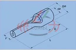 300 шт Non-изолированный штырь клемм соединитель PTN 5,5-18 AWG 12-10