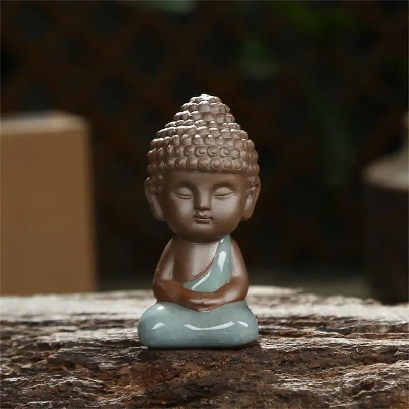 Статуэтка Будды статуэтка курильница украшение Монк чай домашние животные