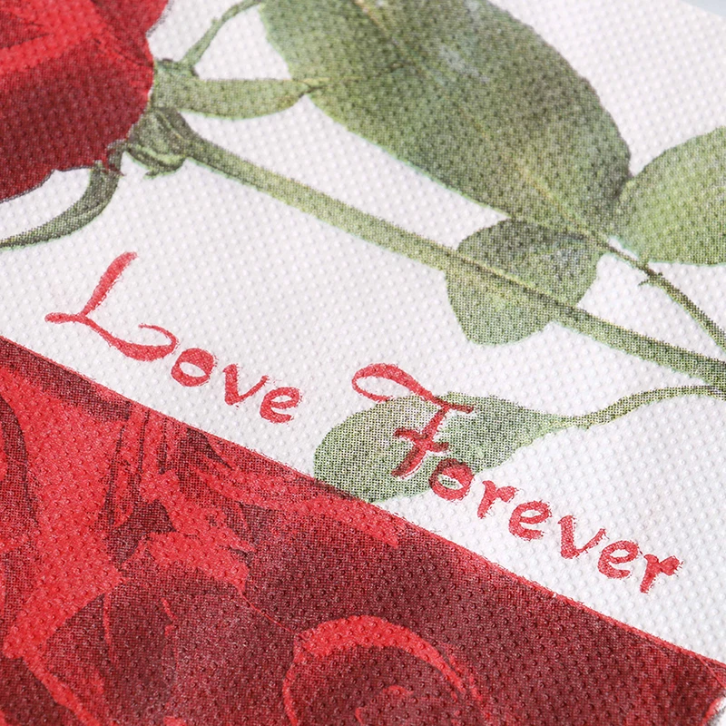 Розовая салфетка настольный шарф шаблон для торта искусственные розы ручной