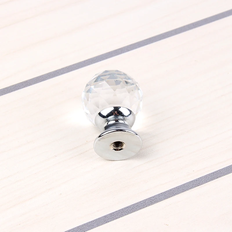 10Pcs 20mm K9 Crystal Glass Ball Clear Cabinet Knob Drawer Pull Handle Kitchen Door Wardrobe Hardware SJ-2018 | Обустройство дома