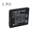 WHCYonline 2 шт. 1000 мАч DMW-BCE10 BCE10 CGA-S008E S008E DB70 Аккумулятор для камеры Panasonic Lumix DMCFS5 DMCFS20 DMCFX36