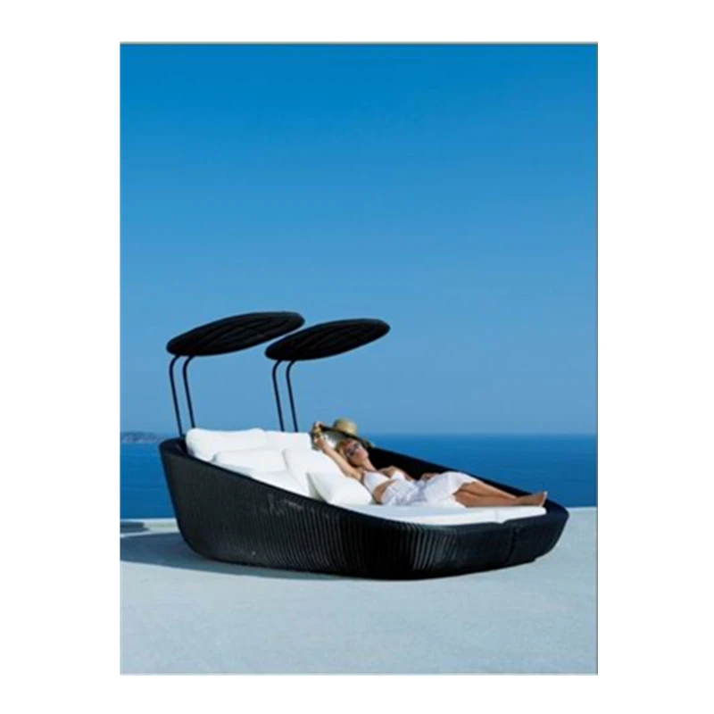 Заводские магазины уличная садовая мебель Роскошные Ротанговые шезлонги с